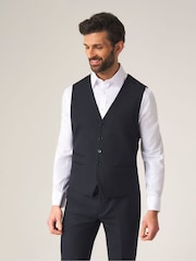 Skopes Dark Navy Blue Madrid Regular Fit Suit Waistcoat - Image 1 of 5