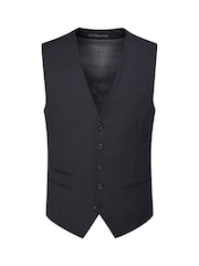 Skopes Dark Navy Blue Madrid Regular Fit Suit Waistcoat - Image 4 of 5