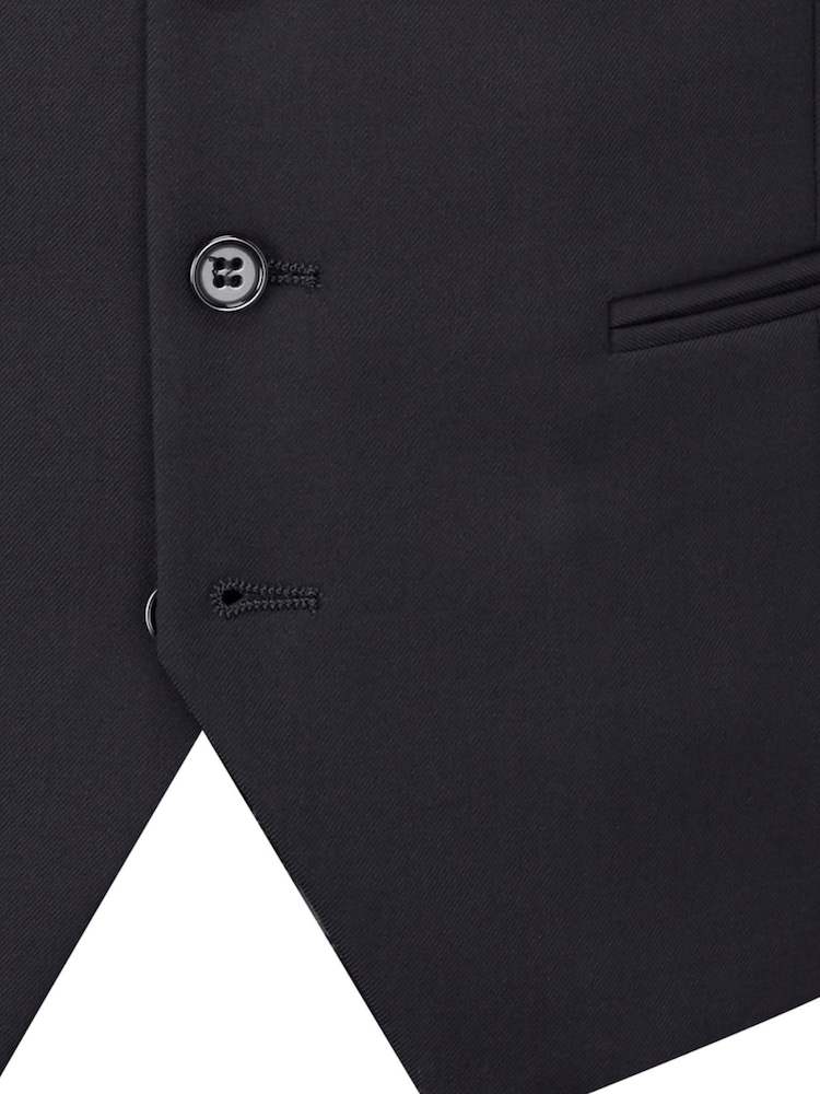 Skopes Dark Navy Blue Madrid Regular Fit Suit Waistcoat - Image 5 of 5