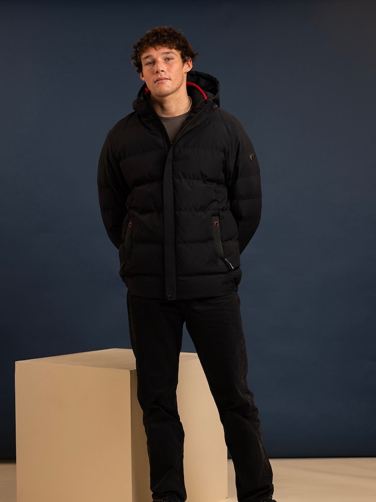 Trespass Habbton Padded Waterproof Black Jacket - Image 1 of 6