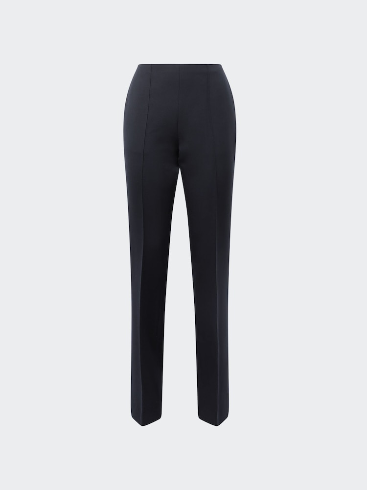 Reiss Navy Kali Wool Flared Suit Trousers - Image 2 of 5