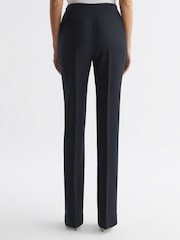 Reiss Navy Kali Wool Flared Suit Trousers - Image 5 of 5