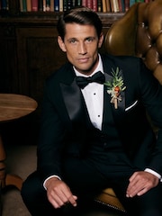 Skopes Black Sinatra Slim Fit Suit Jacket - Image 3 of 8