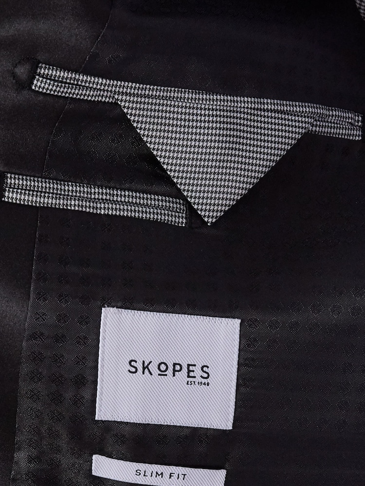 Skopes Black Sinatra Slim Fit Suit Jacket - Image 8 of 8