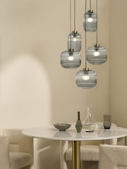 MADE.COM Grey Cluster Light Briz Flush Ceiling Light - Image 1 of 4