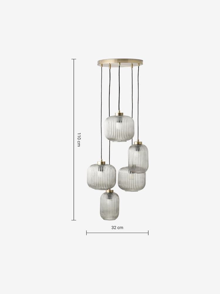 MADE.COM Grey Cluster Light Briz Flush Ceiling Light - Image 4 of 4