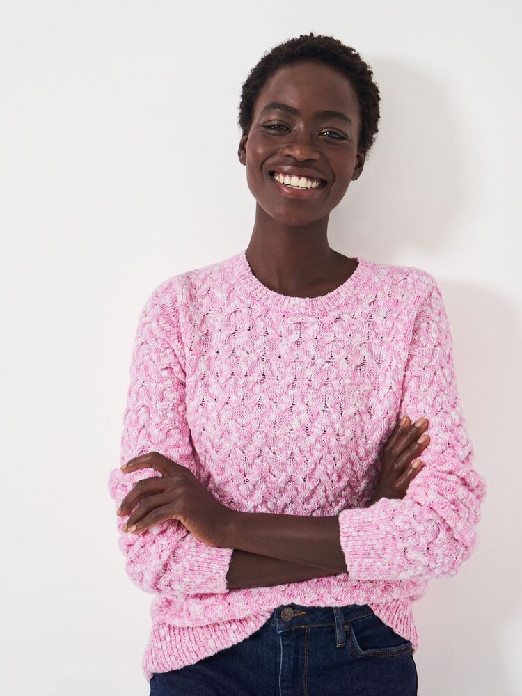 Crew Clothing Pink Crew Neck Jumper Womens Buy Crew Clothing
