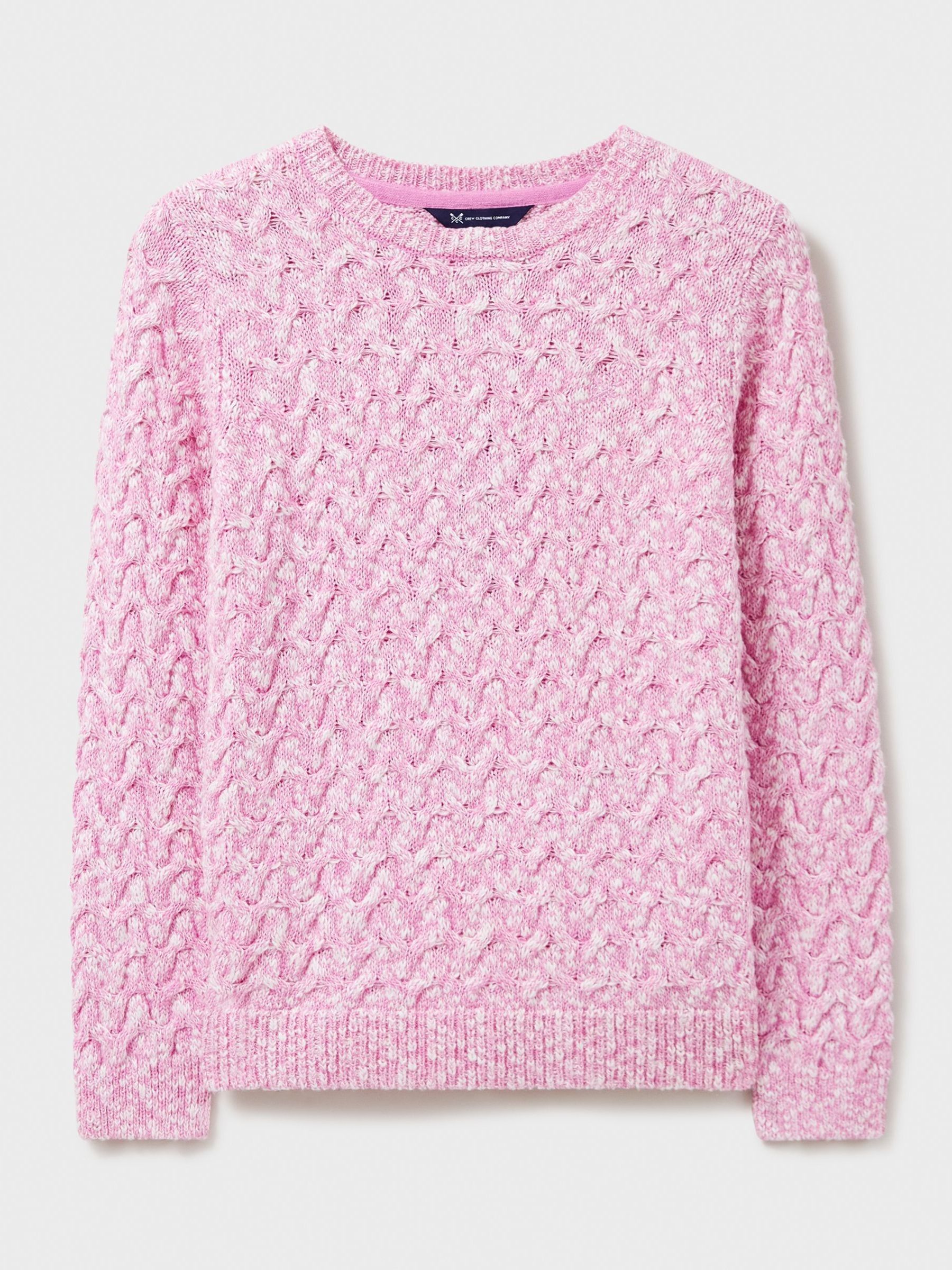 Buy Crew Clothing Twist Yarn Cable Crew Neck Jumper from Next Luxembourg