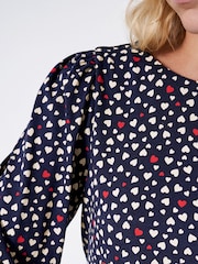 Crew Clothing Blousson Printed Jersey Top - Image 4 of 5