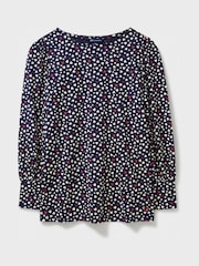 Crew Clothing Blousson Printed Jersey Top - Image 5 of 5