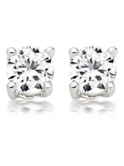 Beaverbrooks Sterling Silver Cubic Zirconia Stud Earrings - Image 1 of 4