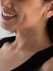 Beaverbrooks Sterling Silver Cubic Zirconia Stud Earrings - Image 4 of 4