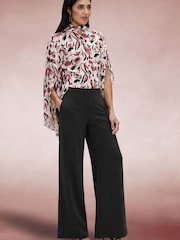 Hot Squash Statement Sleeve Blouse with Bow Ties - Bild 1 von 7