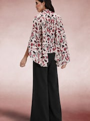 Hot Squash Statement Sleeve Blouse with Bow Ties - Bild 2 von 7