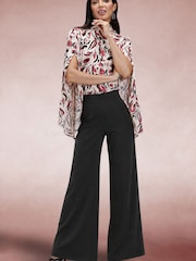 Hot Squash Statement Sleeve Blouse with Bow Ties - Bild 4 von 7