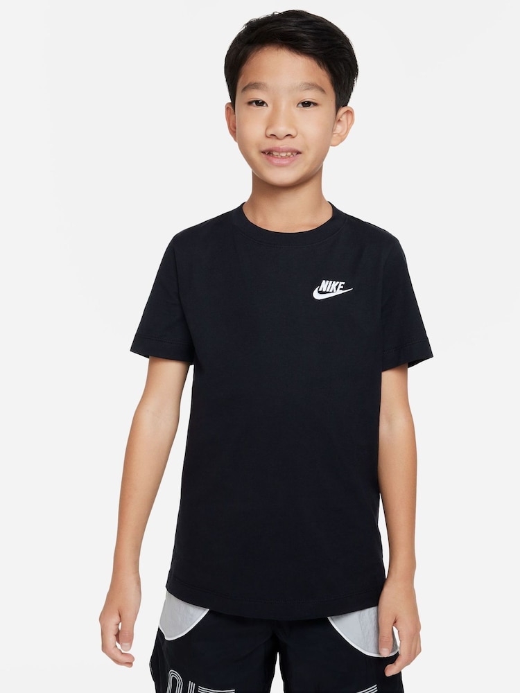 Nike Black 100% Cotton Futura T-Shirt - Image 1 of 6