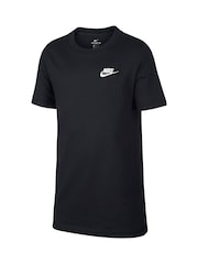 Nike Black 100% Cotton Futura T-Shirt - Image 5 of 6