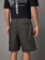 Khaki Green Utility Cargo Shorts - Image 3 of 8