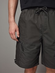 Khaki Green Utility Cargo Shorts - Image 5 of 8
