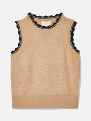 Joules Claudette Oatmeal Knitted Tank Top - Image 7 of 7