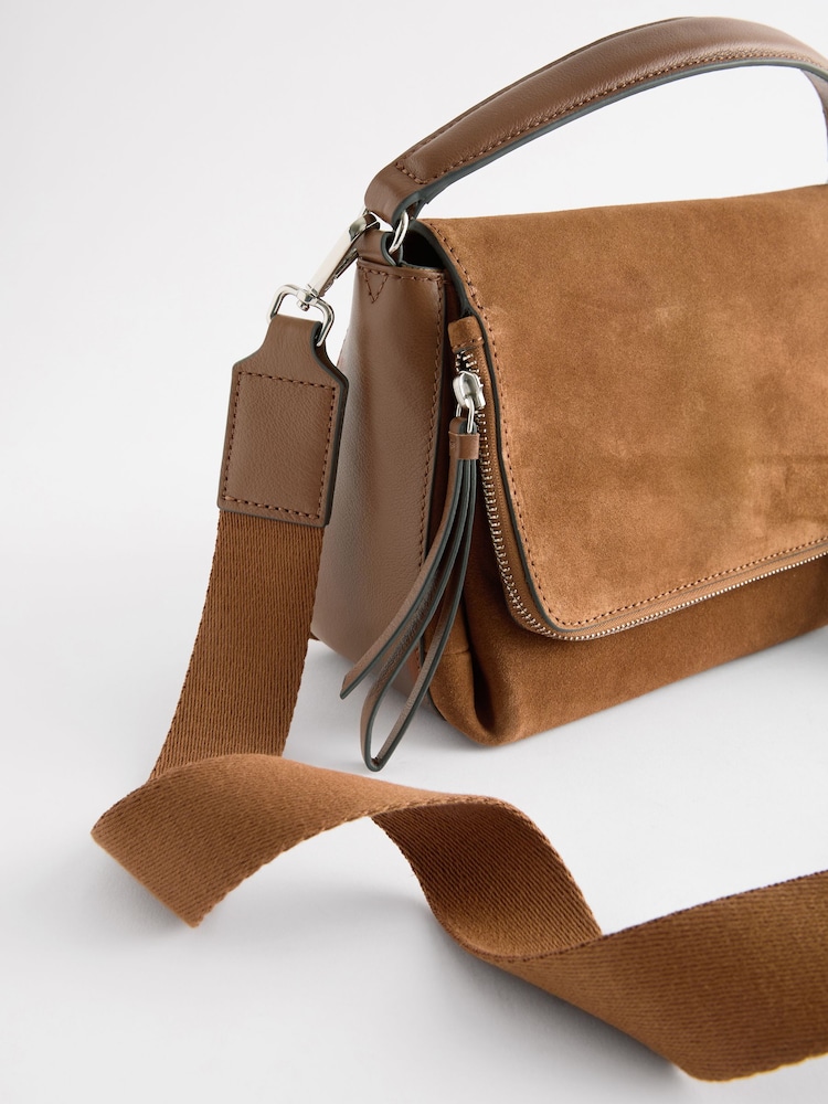 Crossbody Suede Bag Buy Tan Brown Suede Cross-Body Bag From The