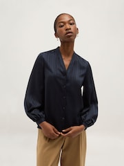 Hobbs Blue Kathleen Blouse - Image 1 of 5