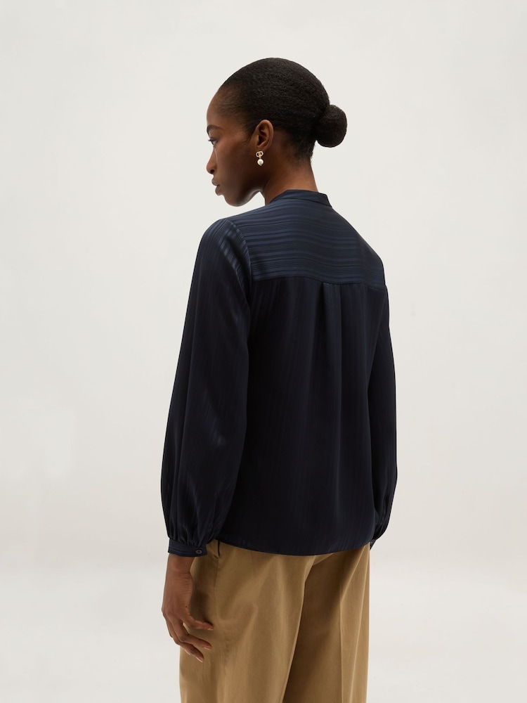 Hobbs Blue Kathleen Blouse - Image 2 of 5 Hobbs Blue Kathleen Blouse - Image 2 of 5