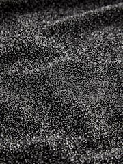 Silber - Glitzerndes Jacquard-Top mit hohem Kragen - Bild 5 von 5