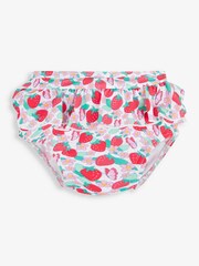 JoJo Maman Bébé Pink Strawberry UPF 50 2-Piece Rash Vest Set - Image 5 of 7