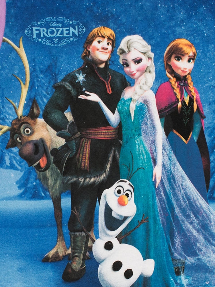 Character White Disney Princess Frozen 100% Cotton Pyjamas - Image 4 of 7