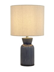 Searchlight White and Blue Buck Ceramic Table Lamp - Image 2 of 4