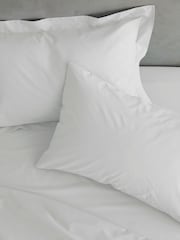 Catherine Lansfield Set of 2 White Percale Pillowcases - Image 2 of 3
