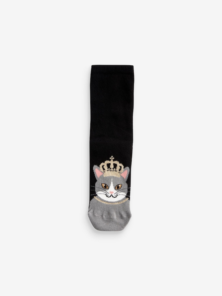 Glam Cats Ankle Socks 5 Pack - Image 2 of 6