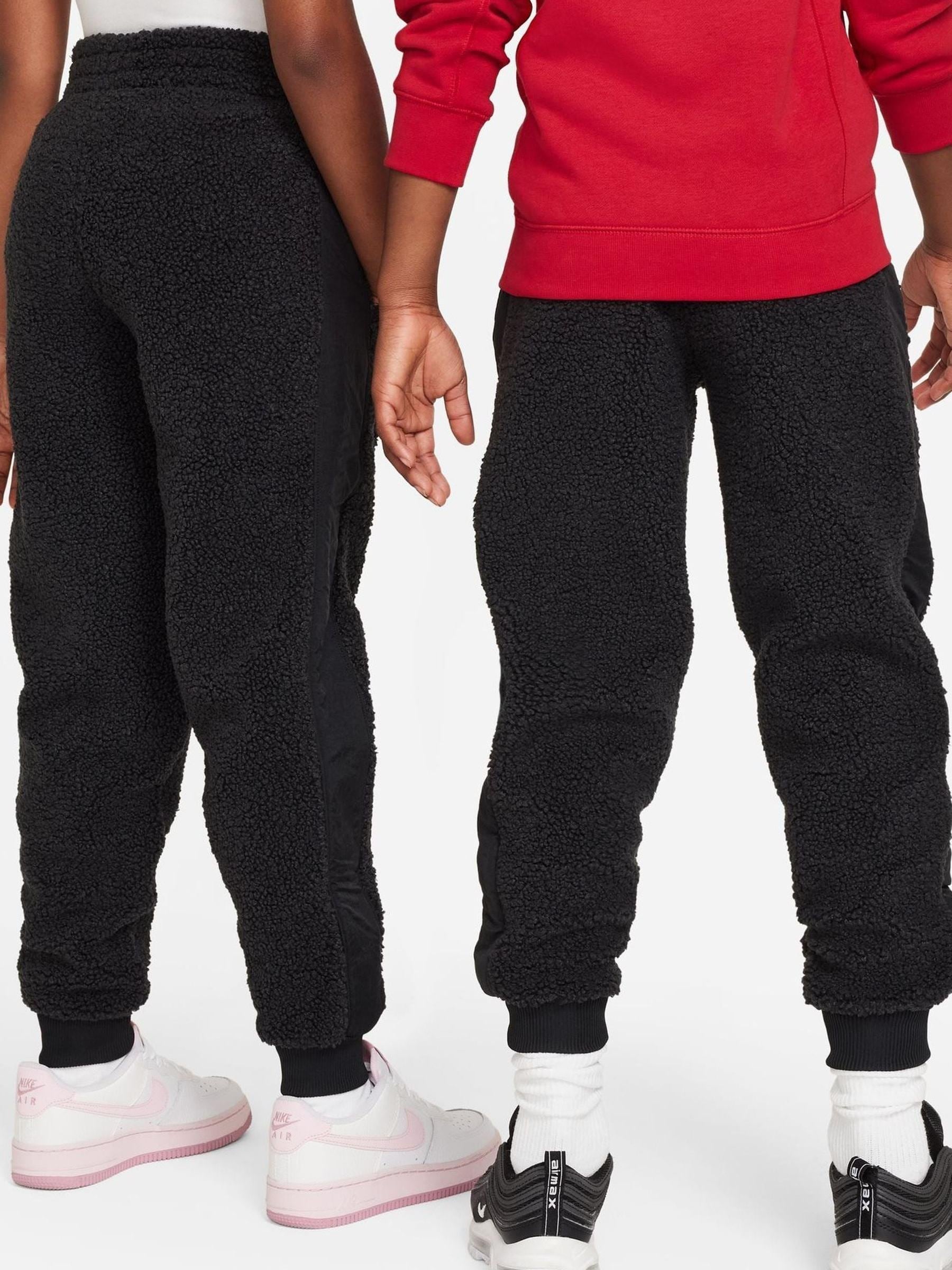 Buy Nike Black Club Fleece Winterized Cosy Borg Joggers from Next Luxembourg