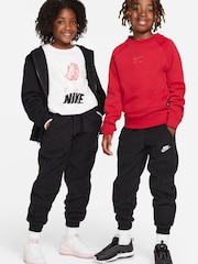 Nike Black Club Fleece Winterized Cosy Borg Joggers - Image 3 of 8