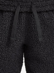 Nike Black Club Fleece Winterized Cosy Borg Joggers - Image 8 of 8
