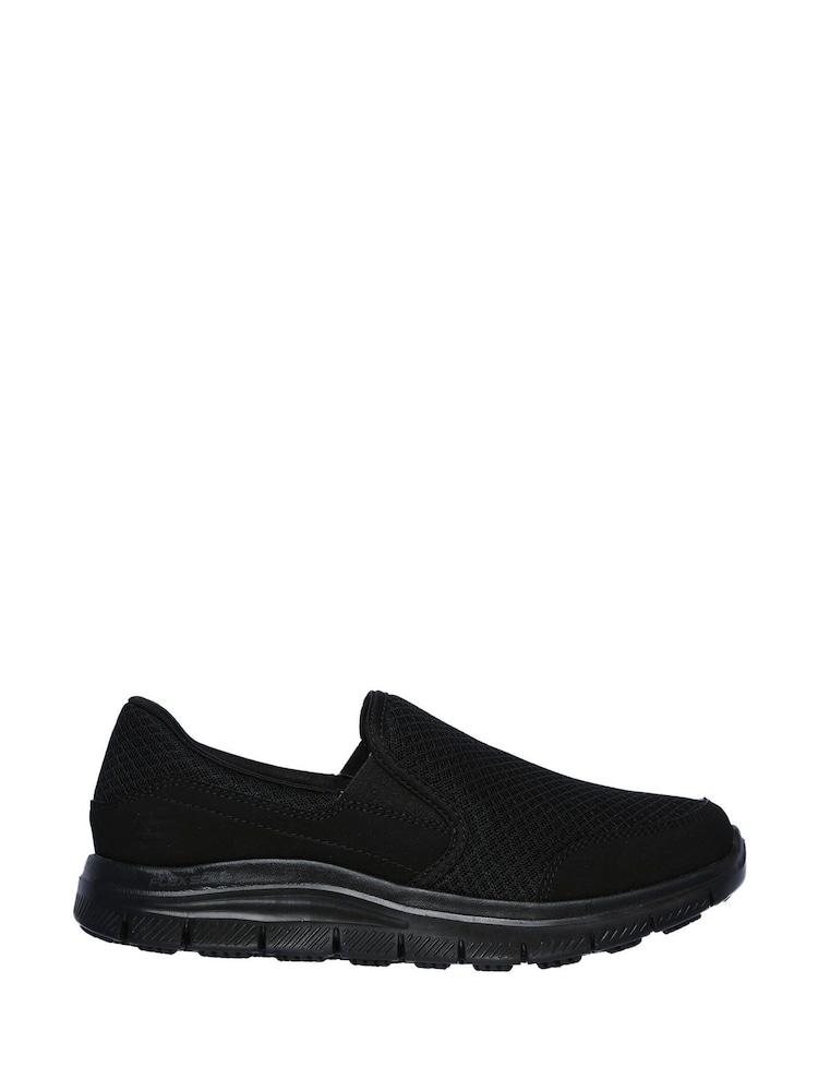 Skechers Black Cozard Slip-On Slip Resistant Work Womens Shoes - Image 1 of 3