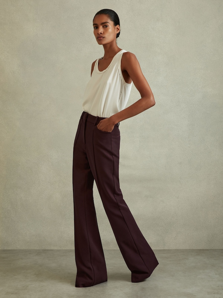 Reiss Berry Gabi Flared Suit Trousers - Image 1 of 5