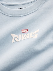 Gap Blue RIvals Marvel Oversized Graphic Short Sleeve T-Shirt (4-13yrs) - Image 3 of 3
