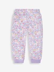 JoJo Maman Bébé Lilac Girls' Unicorn Jersey Pyjamas - Image 6 of 9
