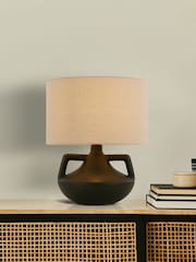 Searchlight Black Wallflower Urn Table Lamp - Image 1 of 4