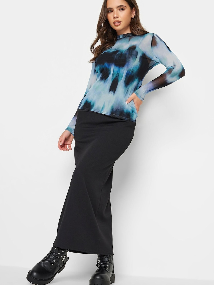 Blau - Pixiegirl Kurzgröße Langärmeliges Top aus Netzstoff - Bild 4 von 4 Blau - Pixiegirl Kurzgröße Langärmeliges Top aus Netzstoff - Bild 4 von 4