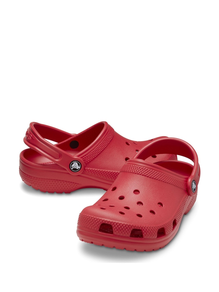 Crocs Red Kids Unisex Classic Clogs - Image 6 of 7