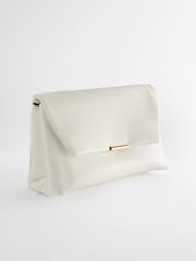 White Oversized White Clutch Bag - Image 3 of 7
