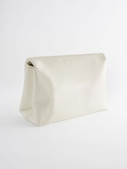 White Oversized White Clutch Bag - Image 5 of 7