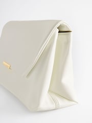 White Oversized White Clutch Bag - Image 6 of 7