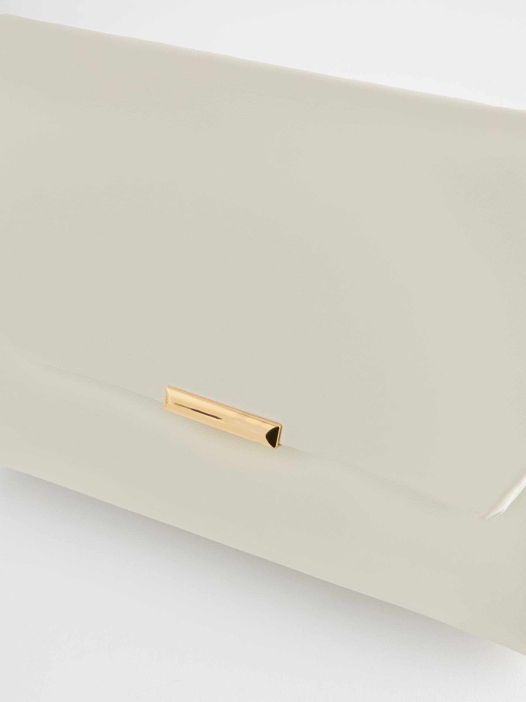 White Oversized White Clutch Bag