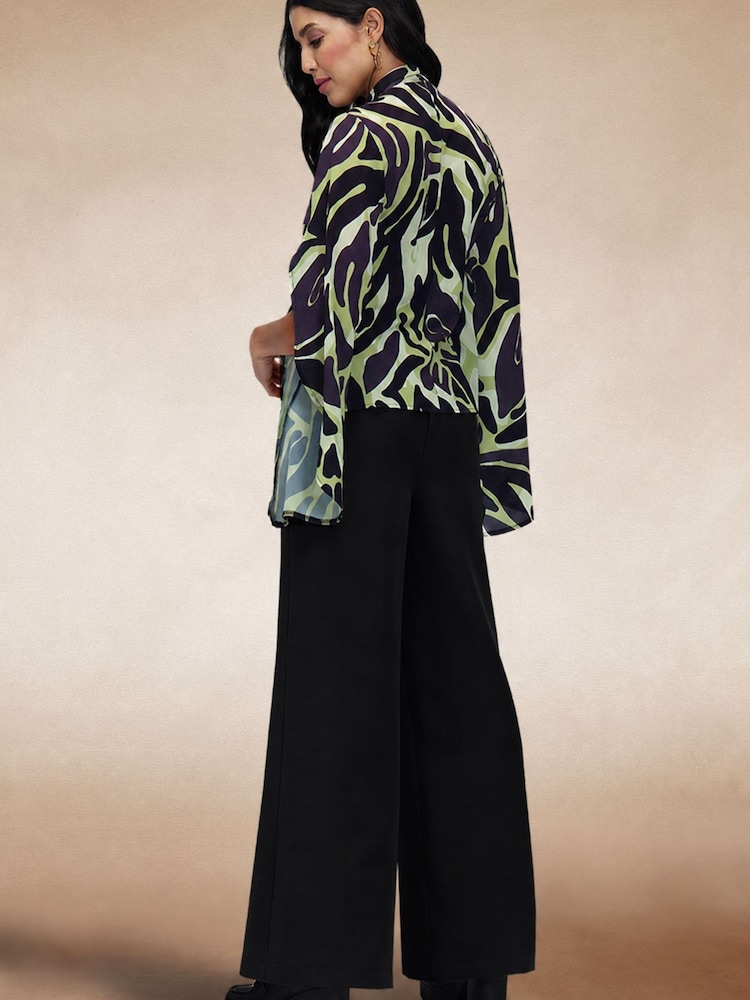 Hot Squash Statement Sleeve Blus med flugor - Bild 2 av 8