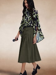 Hot Squash Statement Sleeve Blus med flugor - Bild 3 av 8