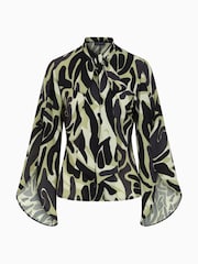Hot Squash Statement Sleeve Blus med flugor - Bild 7 av 8